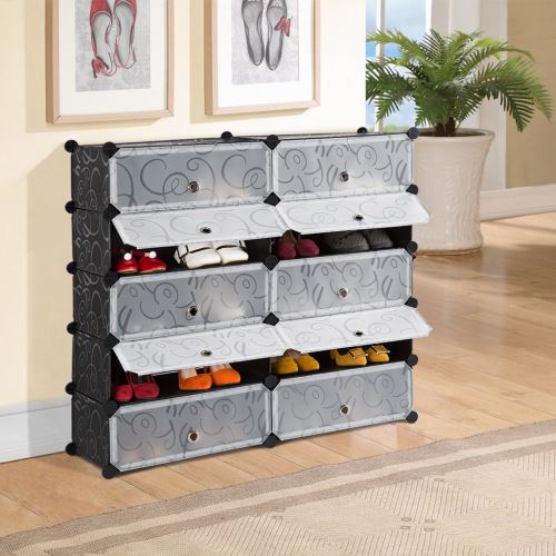 Langria Penderie Etagere A Chaussures Modulable Diy 10 Cubes Meuble Rangement Pour La Sdb Garage Chambre Salon Achat Prix Fnac