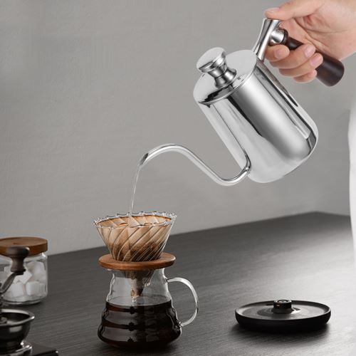 Bouilloire à café en acier inoxydable 300/600ml, bec verseur à col