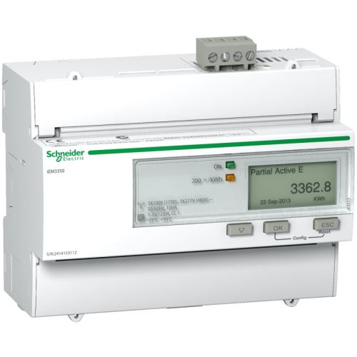 Schneider Acti9 Iem - Compteur D'énergie Tri - 125A - Modbus