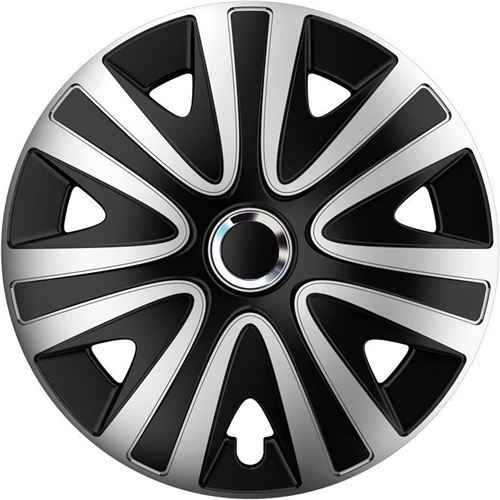 AutoStyle moyeux Rialto Pro 16 pouces ABS argent / noir lot de 4