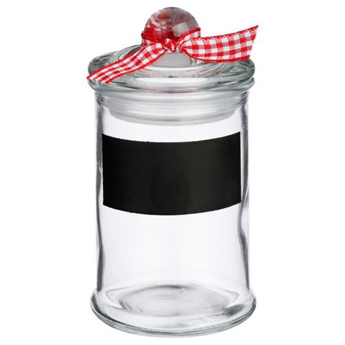 Lot de 6 pots à épices en verre - Noeud - D 6 cm x H 11 cm.