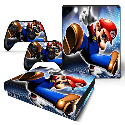 Autocollant Stickers de Protection pour Console et Manette Microsoft Xbox X - Super Mario (TN-XBONEX-0463)