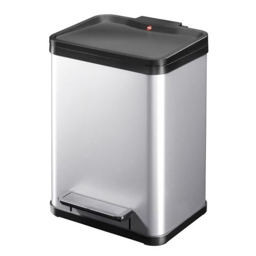Hailo poubelle a pédale öko duo plus m gris 0622-220