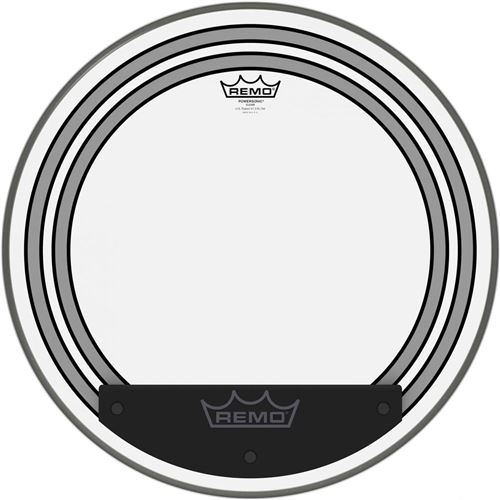 Peau grosse caisse remo powersonic 20 - transparente