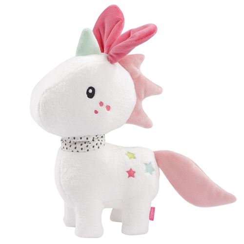Fehn Aiko & Yuki licorne peluche en peluche XL 27 cm blanc