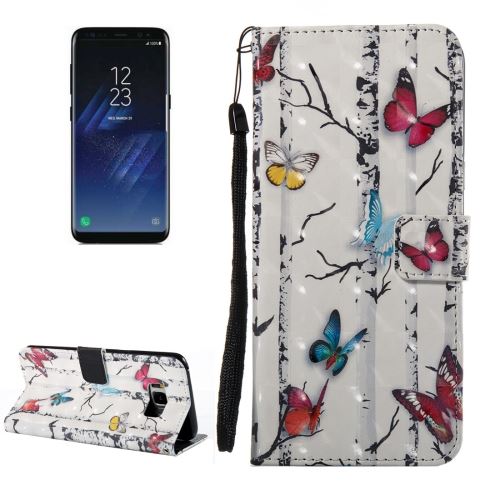 Galaxy S8 Plus / G955 Housse Etui Cuir PU papillons ALS52958