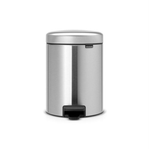 Poubelle Newlcon 5l inox - Brabantia - Argent - Inox