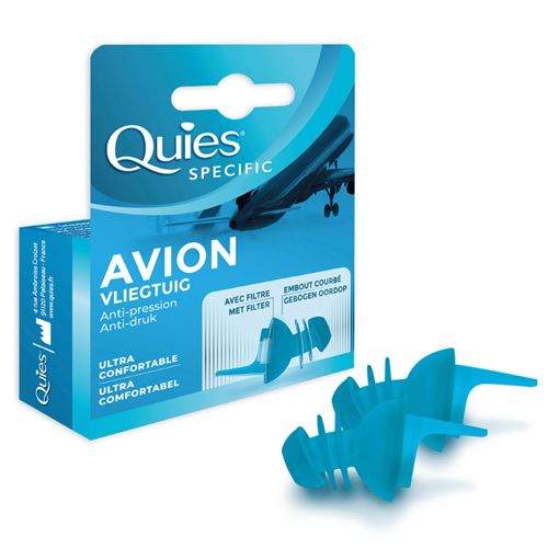 Quies Bleu Bouchons D'oreilles Spéciale Avion Ear Planes