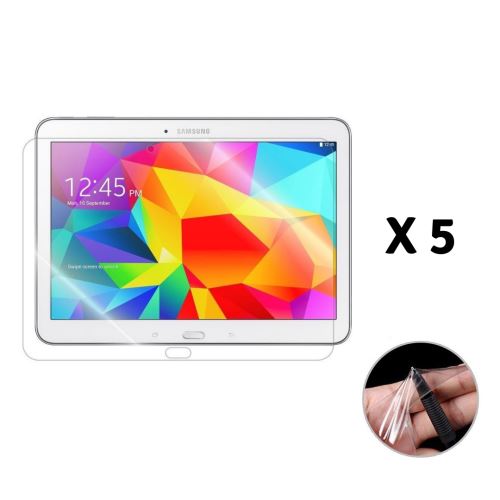 Lot de 5 Films Protection pour Samsung Galaxy TAB 4 10.1 - Protecteur Ecran en Plastique Ultra Resistant Anti Rayure Ultra Mince Phonillico®