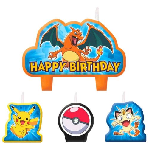 Pokemon Pikachu Friends Set Bougie Anniversaire Article De Fete Achat Prix Fnac