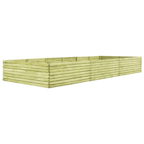 Jardinière 450x150x48 cm Bois de pin imprégné 19 mm