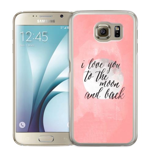 Coque pour Samsung Galaxy S7 love message moon back