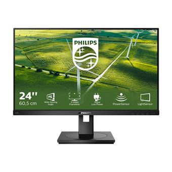 Philips B Line 242B1G - Écran LED - 24" - 1920 x 1080 Full HD (1080p) @ 75 Hz - IPS - 250 cd/m² - 1000:1 - 4 ms - HDMI, DVI-D, VGA, DisplayPort - haut-parleurs - texture noire