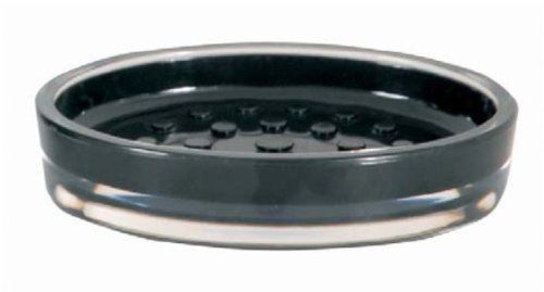 MSV 140667 Porte Savon PS 2 Tons Noir 13 x 9 x 3 cm
