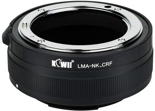 Kiwifotos LMA-NK_CRF Adaptateur de Monture d'objectif en métal pour objectifs Nikon F sur Monture Canon RF