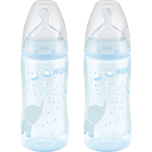 Lot de 2 biberons Nuk first choice+ bleu 300ml