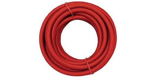 Câble en tissu pour éclairage déco 073660 rouge 4 m