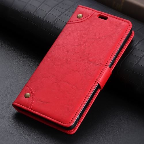 Doogee X70 Housse Etui Cuir Pu Effet Peau Rétro Rouge Als89423