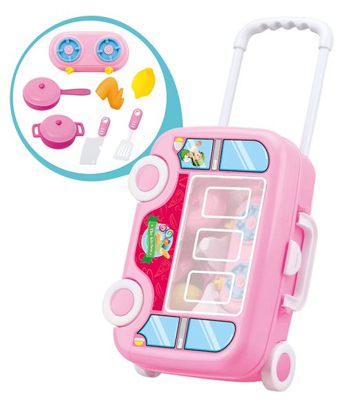 Luna jouets de cuisine dans valise 8-pièces