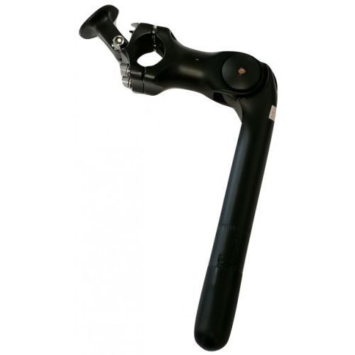 Kalloy potence de guidon réglable 25,4 / 225 / 25,4 mm noire avec support