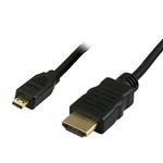 Câble adaptateur Micro HDMI vers HDMI - Nylon tressé à 90° - Compatible 4K/60 Hz et 1080p