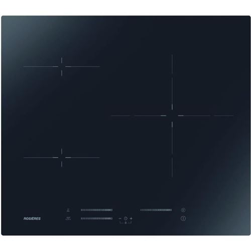 Rosières Origine RIS633MC - Table de cuisson à induction - 3 plaques de cuisson - Niche - largeur : 56 cm - profondeur : 49 cm - noir