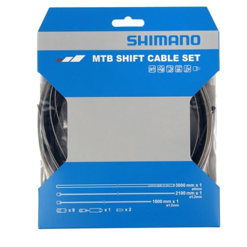 Shimano XTRjeu de câbles d'engrenages 2000 mm MTB noir 3-pièces