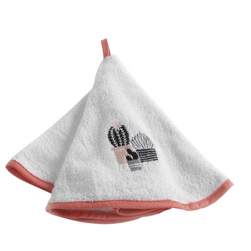 essuie-main rond (0) 60 cm eponge brodee carlota