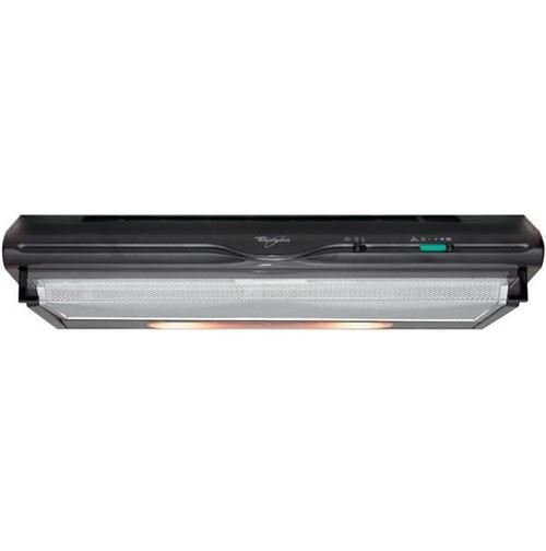Whirlpool AKR 441/ 1 NB - Hotte - standard - largeur : 59.9 cm - profondeur : 51.5 cm - evacuation & recyclage - avec moteur interne - noir