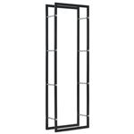 vidaXL Haardhoutrek 50x20x150 cm staal zwart