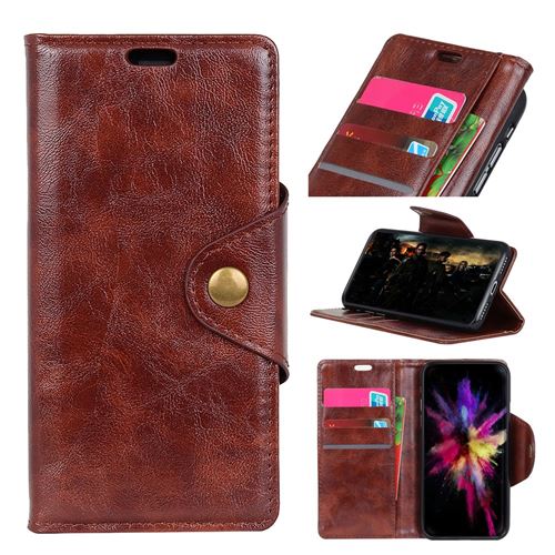 Etui en PU marron pour votre Huawei P30