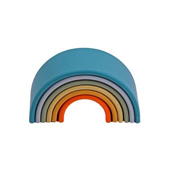 Jouet D'empilage Arc-en-ciel Pour Bébé - Anneaux Colorés Pour Développer Motricité Et Reconnaissance Des Couleurs - 7