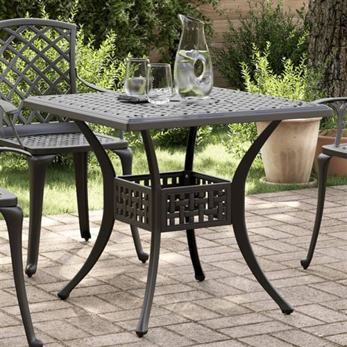 Vidaxl Noir Table De Jardin - Image 2