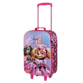 Valise Trolley Soft 3D La Pat Patrouille Mighty Rose Taille