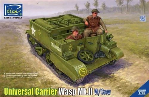 Universal Carrier Wasp Mk.iic W/crew Are Included In The First Batch Of Produ- 1:35e - Riich Models