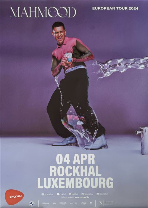 Affiche - MAHMOOD - European Tour 2024 - 60x80cm