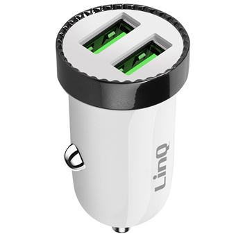 0€84 sur Chargeur Voiture Allume Cigare Double USB 12W Compact