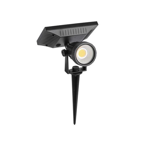 V-TAC 6662 VT-952 Solar Garden Light LED 2W Black Monochrome 1Piece