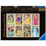 Puzzle 1000 Pièces - Ravensburger - Disney Princesses Art Nouveau Multicolore