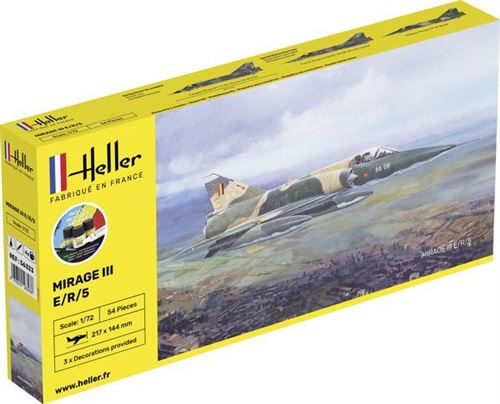 Starter Kit Mirage Iii E - 1:72e - Heller