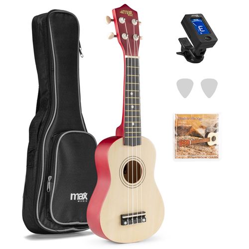Ukulele "UKEY Set Soprano Natural 21 Zoll" Holzart: Linde (China)