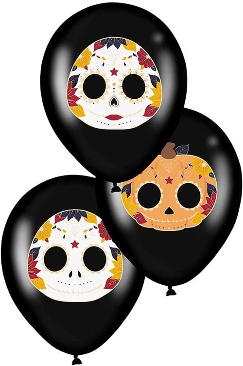 Sachet de 6 ballons Dias de los muertos