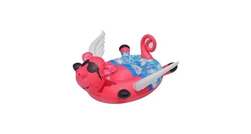 Cochon avec ailes gonflable pour piscine matelas 122 x 102 cm piscine et mer