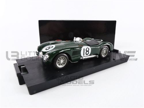 Voiture Miniature de Collection BRUMM 1-43 - JAGUAR Type C - Winner Le Mans 1953 - Green foncé - R358