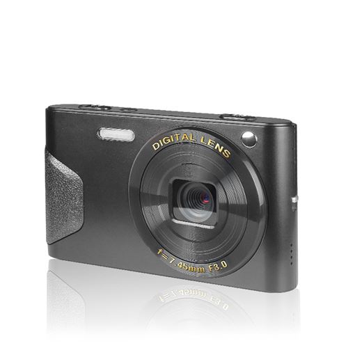 DEBUY Caméra 4K 48M HD Caméra de voyage photo VCR Macro-Noir