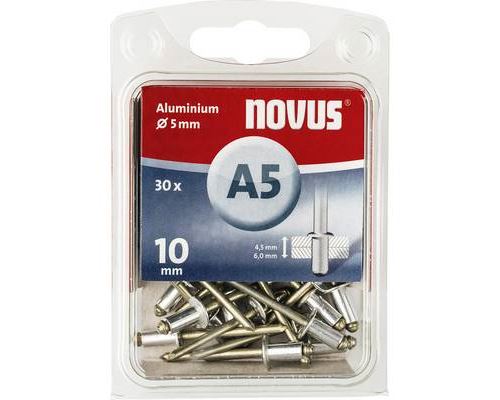 Novus 110026855 Rivet aveugle (Ø x L) 5 mm x 10 mm aluminium aluminium 30 pc(s)
