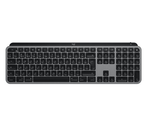 Logitech MX Keys pour Mac - Clavier - rétroéclairé - Bluetooth 2.4 GHz - QWERTY - Italien - gris sidéral - pour Apple 10.2-inch iPad; 10.5-inch iPad Air; 10.9-inch iPad Air; iPhone 11 12 13 SE