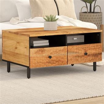 vidaXL Table Basse, Table d'Appoint avec Pieds, Bout de Canapé avec Rangement, Meuble de Salon Salle de Séjour, Moderne, 356868 - 1