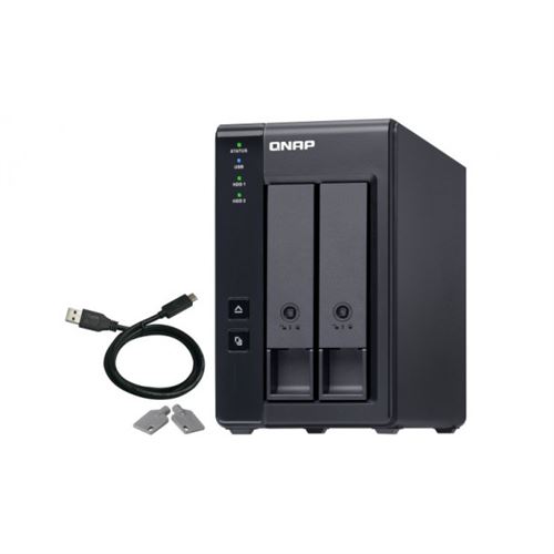 Non Communiqué Noir Stockage En Réseau Nas Qnap Tr-002