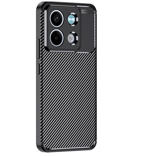 Coque protection brossée noire pour Xiaomi Redmi Note 13 4G souple Antichoc XEPTIO